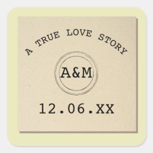 Library Love Store Books Stickersラベル スクエアシール