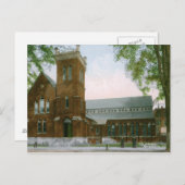 Library, Manchester, NH 1909ヴィンテージ ポストカード (正面/裏面)