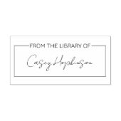 Library of Bookプレート モダン ラバースタンプ (インプリント)