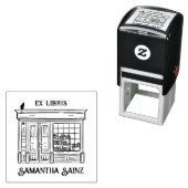 Library of Book Stamp Girl Book Loverから セルフインキングスタンプ (インサイチュ)