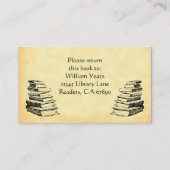 Library of Books and Quill蔵書票より 名刺 (裏面)