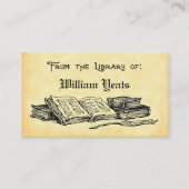 Library of Books and Quill蔵書票より 名刺 (正面)