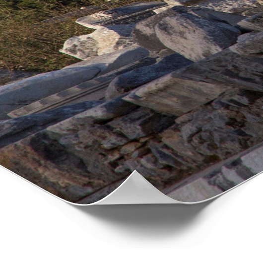 Library Of Celsus Ruins ポスター (角)