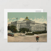 Library of Congress Washington DC 1900s ポストカード (正面/裏面)