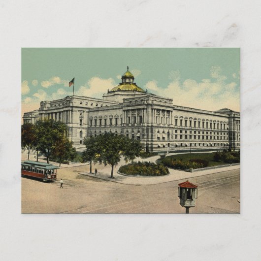 Library of Congress Washington DC 1900s ポストカード (正面)