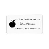 Library of Label、School Stickers、Appleから ラベル (正面)