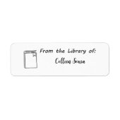 Library of LabelsからSchool Book Stickers ラベル (正面)