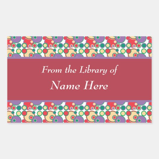 Library of the Art Stickersから 長方形シール (正面)