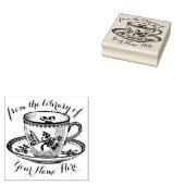 Library of the Teacup カスタム Rubber Stampから ラバースタンプ (押印)