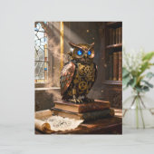 Library Owl Scrapbook Paper (スタンド正面)