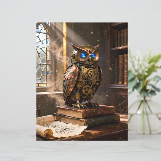 Library Owl Scrapbook Paper (スタンド正面)