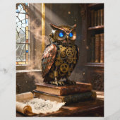 Library Owl Scrapbook Paper (正面)