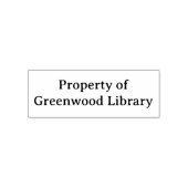 Library Property Of Self-Inking Stamp セルフインキングスタンプ (デザイン)