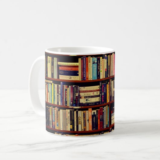 Library Shelves コーヒーマグカップ (正面左)