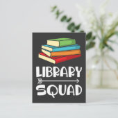 Library Squad – 書籍愛好家Librarian Reader ポストカード (スタンド正面)