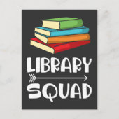 Library Squad – 書籍愛好家Librarian Reader ポストカード (正面)