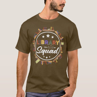 Library Squad Bookworm Public School Librarian Boo Tシャツ