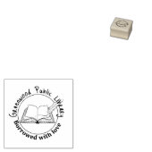 library stamp, personalized book stamp ラバースタンプ (押印)