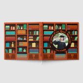 Library-Themed Graduation Photo ゲストブック (全面)