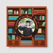 Library-Themed Graduation Photo ゲストブック (正面)