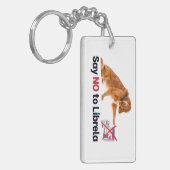 Librela Keychainに対してNOと答える キーホルダー (正面左)