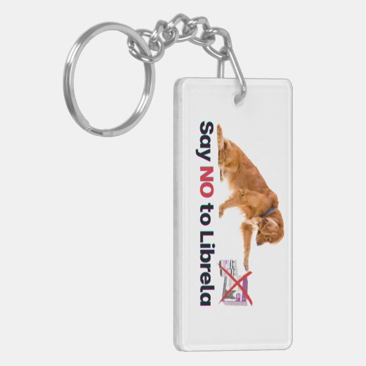 Librela Keychainに対してNOと答える キーホルダー (正面左)