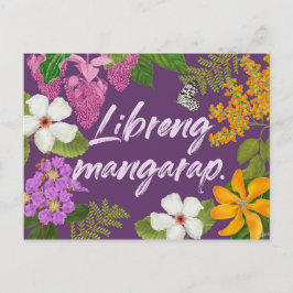 "Libreng mangarap"フィリピンやる気を起こさせる ポストカード