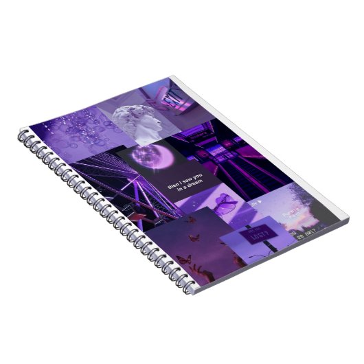 Libreta aesthetic collage lila ノートブック (右側)