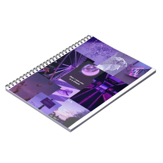 Libreta aesthetic collage lila ノートブック (左側)