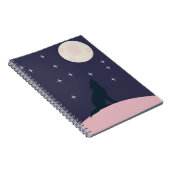 libreta con diseño lobo ノートブック (右側)