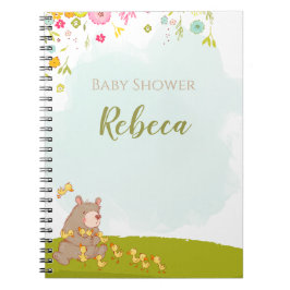 Libreta con espiral Baby Shower Bear and duckies ノートブック