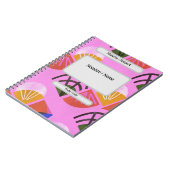 Libreta con espiral, coloridad, editable ノートブック (左側)