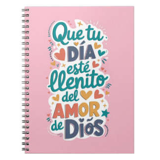 Libreta con espiral rosada mensaje lindo ノートブック