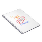 Libreta con espiral Super mom love you ノートブック (右側)