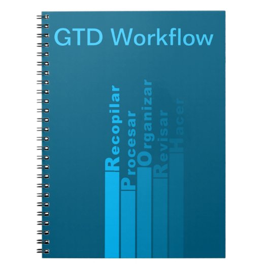 Libreta con flujo de trabajo GTD ノートブック (正面)