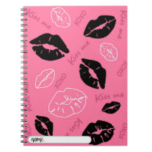libreta con fondo xoxo