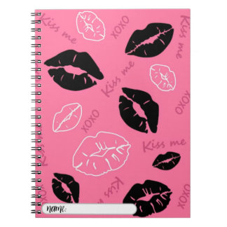libreta con fondo xoxo ノートブック