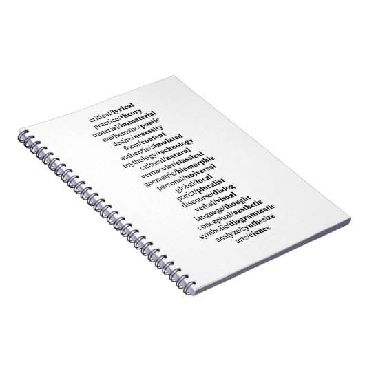 Libreta conceptos apuestos ノートブック (右側)