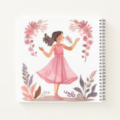Libreta de chica en vestido rosa ノートブック (裏面)