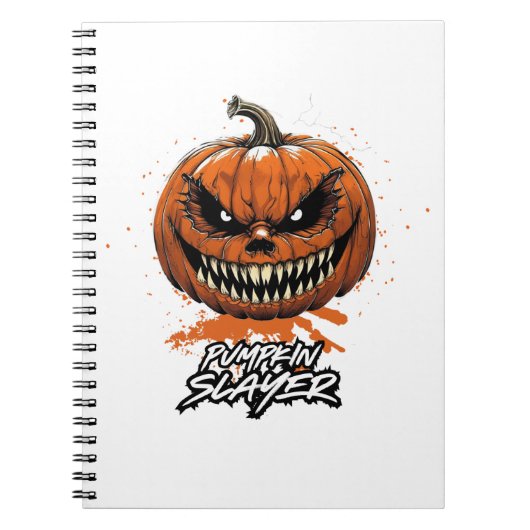 Libreta de Espiral de Halloween Pumpkin Slayer ノートブック (正面)