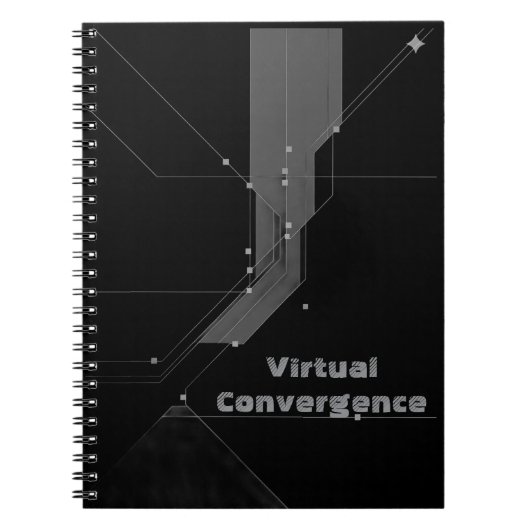 Libreta Espiral 'Glitch Controlado' - Arte Abstrac ノートブック (正面)