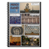 Libreta French Cliches fondo negro ノートブック (正面)