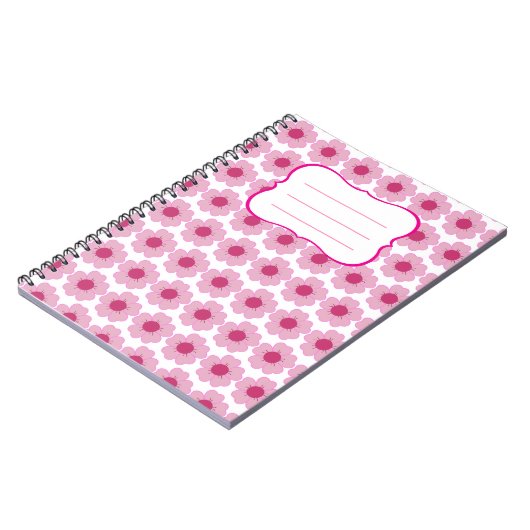 Libreta Pink Flor  ノートブック (左側)