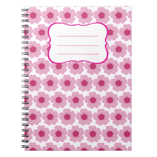 Libreta Pink Flor  ノートブック (正面)