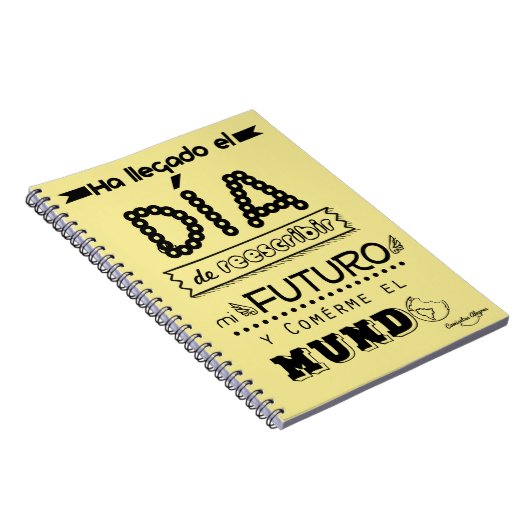 Libreta reescribir mi futuro personalizable ノートブック (右側)