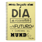 Libreta reescribir mi futuro personalizable ノートブック (正面)