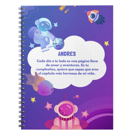 Libreta sencilla personalizada ノートブック (正面)