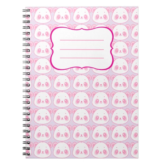 Libreta Sweet Panda ノートブック (正面)