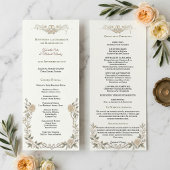 Libreto de Misa Católica Elegante Programa de Boda プログラム