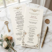 Libreto de Misa Católica Elegante Programa de Boda プログラム